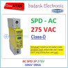AC SPD 1P 275V 20-40KA Class D Pengaman Petir Surge Arrester AC